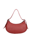 Loredana Damen-Schultertasche aus echtem Leder, hergestellt in Italien, 15 x 30 x 8 cm
