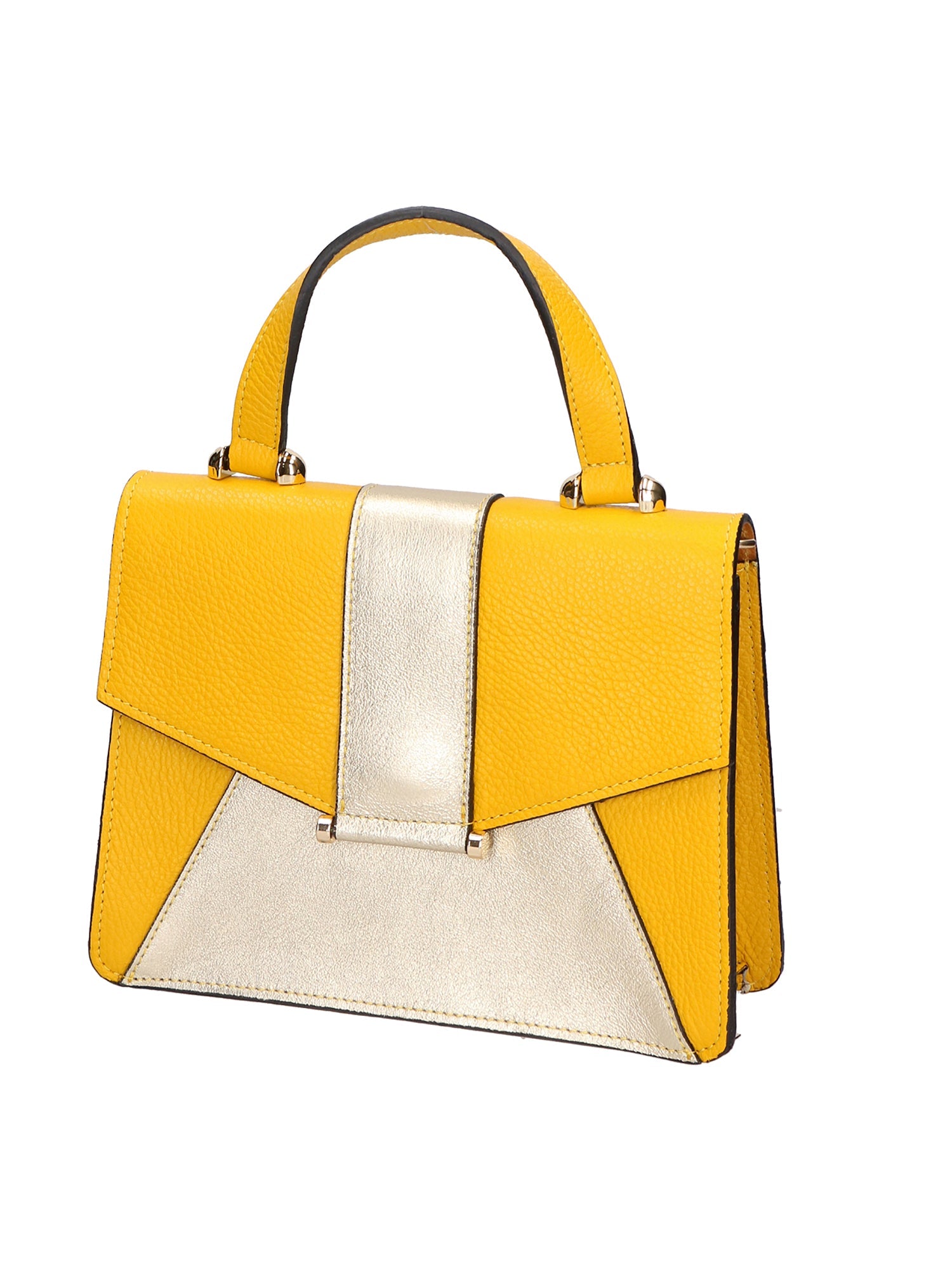 Nerina Borsa a mano da donna Vera pelle 191848-GIALLO+ORO Chiara Ferretti