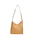 Carmine Borsa a spalla da donna Vera pelle 05442-LU36 SENAPE Chiara Ferretti