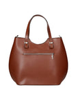 Egle Borsa a mano da donna Vera pelle 80046-MARRONE Chiara Ferretti