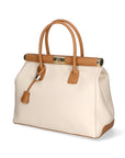 Aleria Borsa a mano da donna Vera pelle 8005-D37 LATTE D44 CUOIO Chiara Ferretti