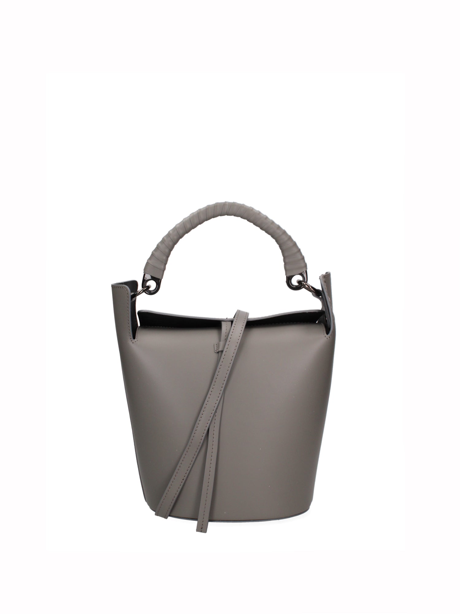 Seraphina Plus Borsa a secchiello da donna Vera pelle 6549-GRIGIO Chiara Ferretti