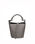Seraphina Plus Borsa a secchiello da donna Vera pelle 6549-GRIGIO Chiara Ferretti