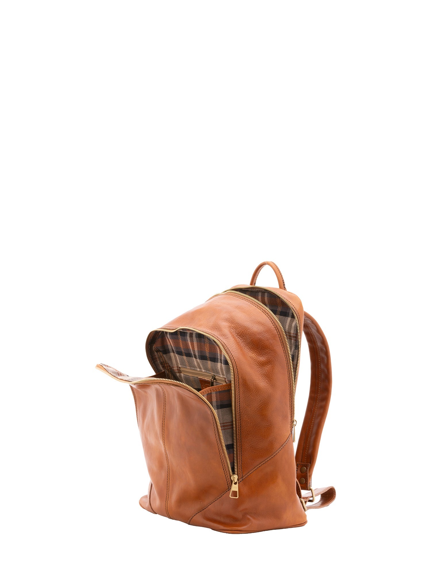 Zaino unisex in vera pelle 100% cotone 4428-MIELE Alessia Firenze