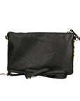 Vera pelle 00721-D04 GIALLO YELLOW Borsa a tracolla da donna Prisca Chiara Ferretti