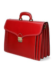 Nevio Men's Genuine Leather Work Bag Made in Italy 29x39x14 cm