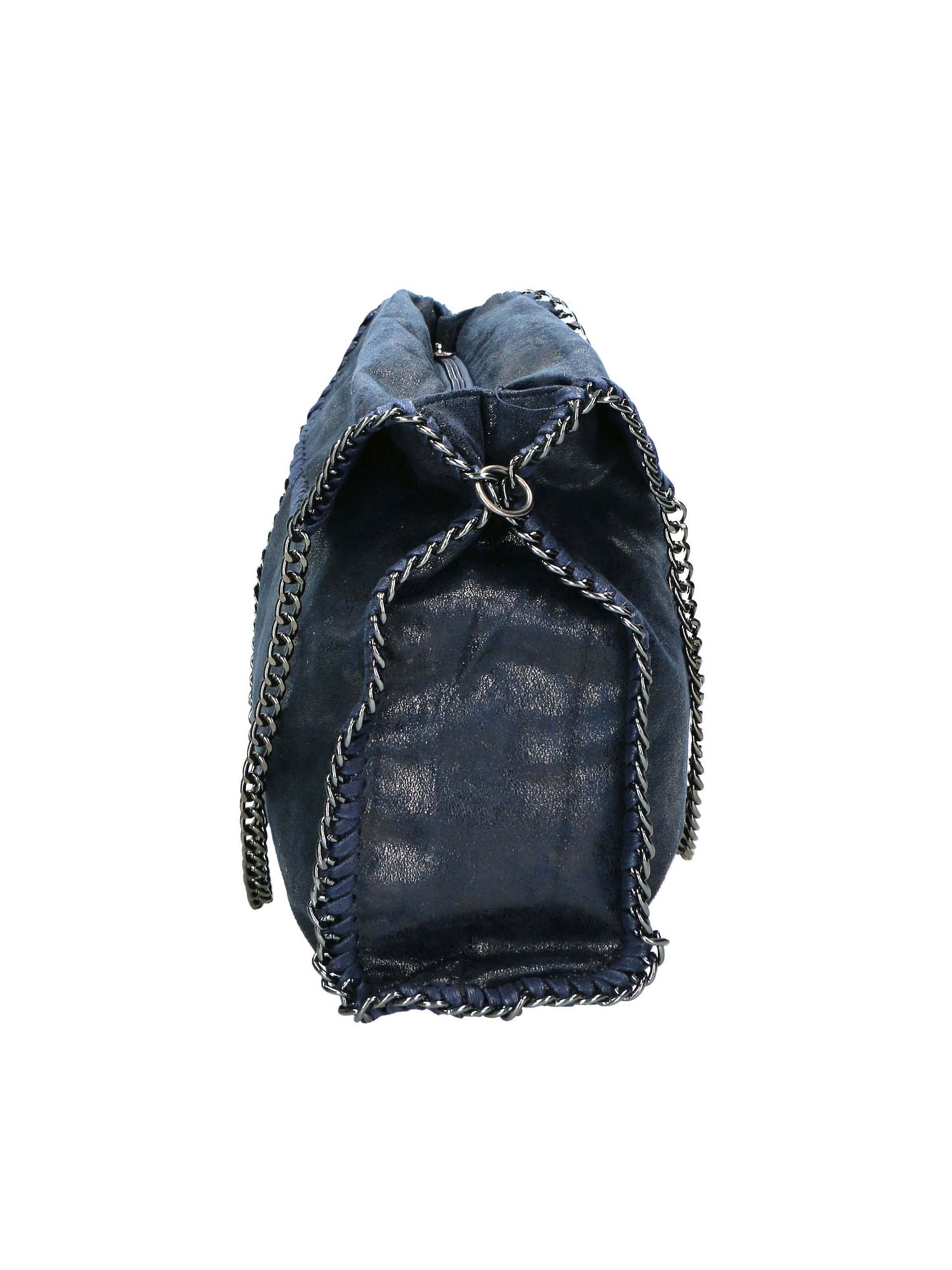 Willelmina Borsa a spalla da donna 100% PU Leather N-9606-BLU Chiara Ferretti