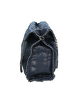 Willelmina Borsa a spalla da donna 100% PU Leather N-9606-BLU Chiara Ferretti