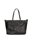 Lorella Borsa a spalla da donna Vera pelle croco 06499-019 NERO Chiara Ferretti