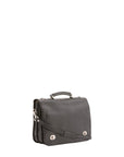 Borsa a mano unisex in vera pelle Made in Italy 4512-NERO Alessia Firenze