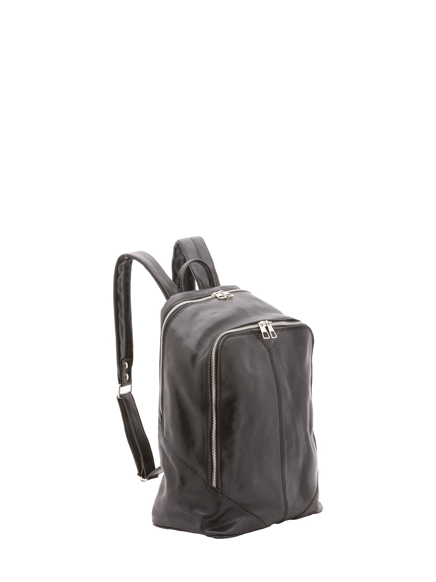 Zaino unisex in vera pelle 100% cotone 4428-NERO Alessia Firenze
