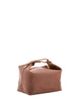Borsa a mano unisex in vera pelle Made in Italy 4556-MARRONE Alessia Firenze