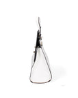 Arancia Borsa a mano da donna 100% pelle 8969-BIANCO+NERO Chiara Ferretti