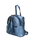 Morgana Damenrucksack aus echtem Leder, hergestellt in Italien, 16 x 17 x 5 cm