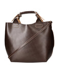 Ester Borsa a mano da donna 100% pelle 9007-T.MORO Chiara Ferretti