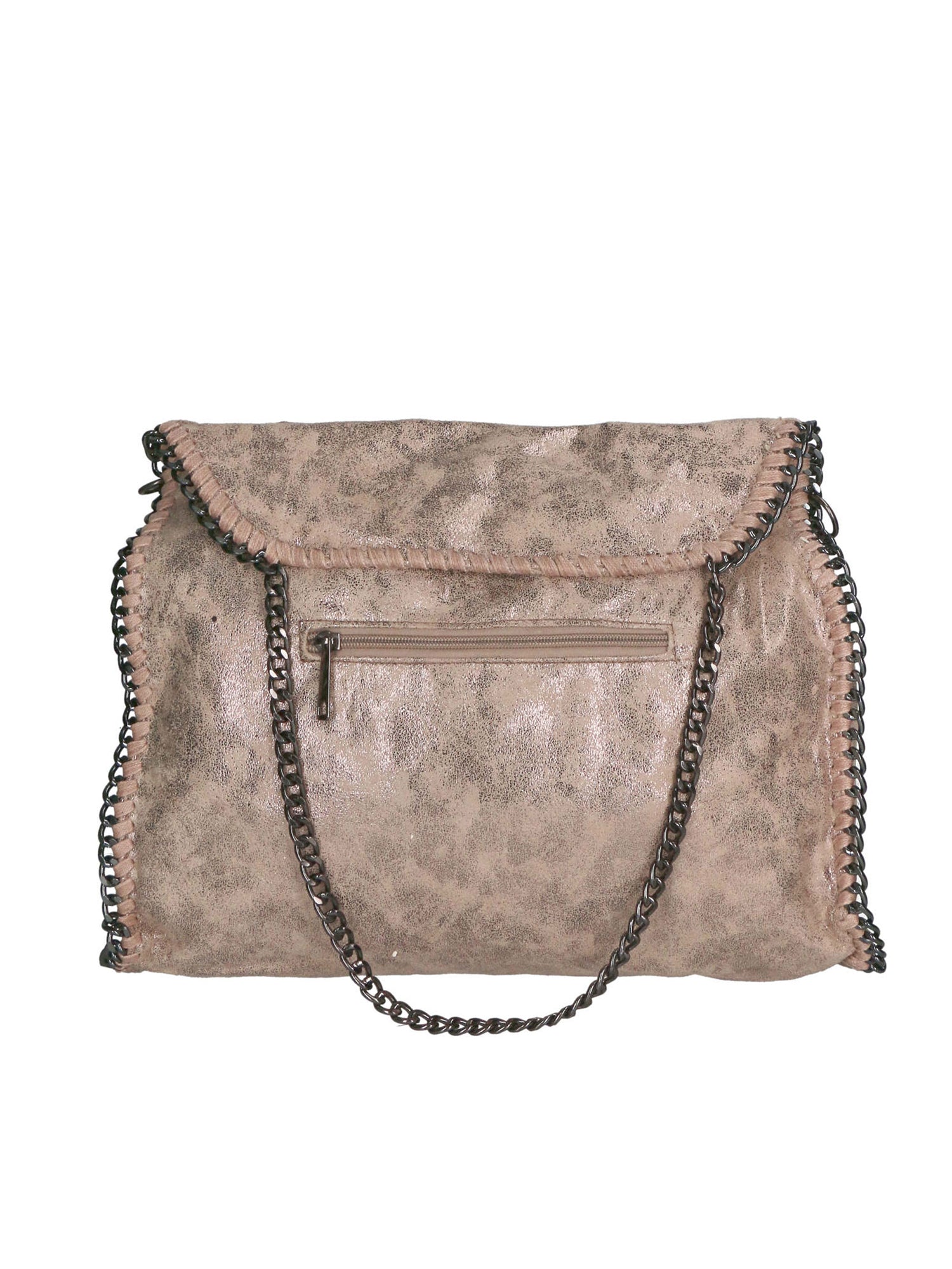 Willelmina Borsa a spalla da donna 100% PU Leather N-9606-TAUPE Chiara Ferretti