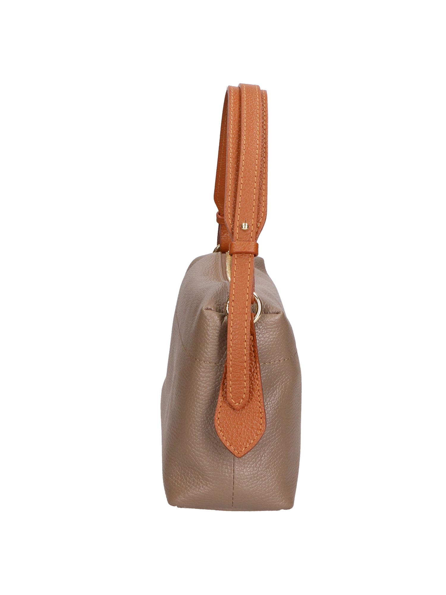 Vivienne Borsa a spalla da donna Vera pelle 06674-D40 TAUPE +D17 CUOIO Chiara Ferretti
