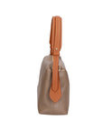 Vivienne Borsa a spalla da donna Vera pelle 06674-D40 TAUPE +D17 CUOIO Chiara Ferretti