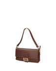 Wally Borsa a spalla da donna Vera pelle 06869-D223 cioccolato Chiara Ferretti