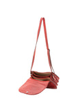 Borsa a tracolla da donna 100% vera pelle 4582-ROSSO Alessia Firenze