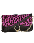 Alda Damen-Clutch aus echtem Leder, hergestellt in Italien, 10 x 18 x 5 cm