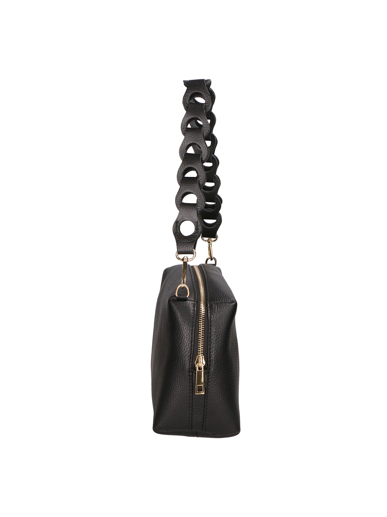 Livia Borsa a spalla da donna Vera pelle 06443-NERO Chiara Ferretti