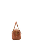 Borsa a bauletto unisex in vera pelle 100% cotone 4528-MIELE Alessia Firenze