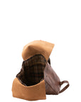 Zaino unisex in vera pelle 100% cotone 4590-TESTA DI MORO Alessia Firenze