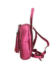 Morgana Damenrucksack aus echtem Leder, hergestellt in Italien, 16 x 17 x 5 cm