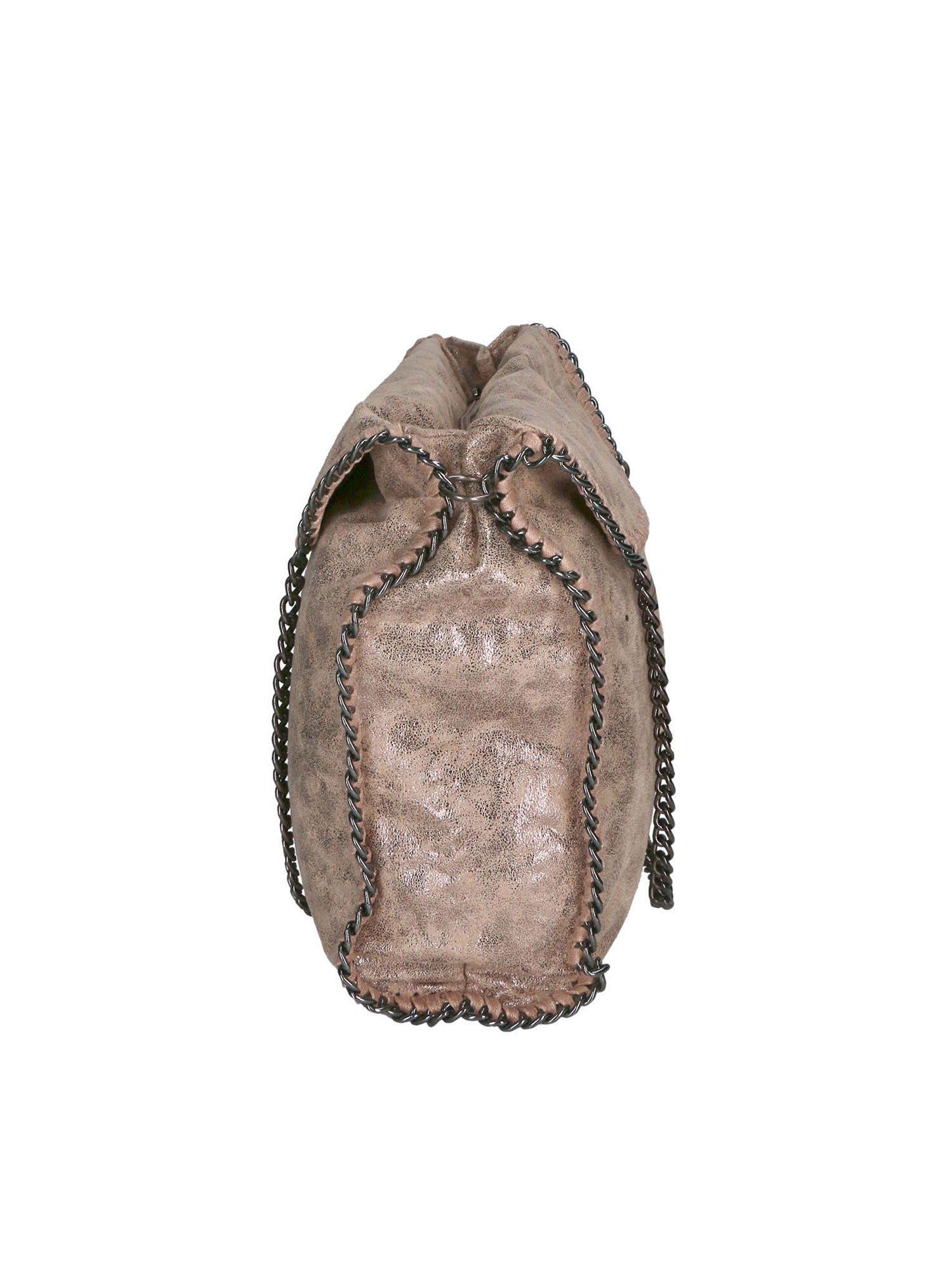 Willelmina Borsa a spalla da donna 100% PU Leather N-9606-TAUPE Chiara Ferretti