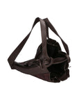 Oceania Borsa a spalla da donna Vera pelle 580041-T.MORO DARK BROWN Chiara Ferretti