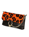 Alda Damen-Clutch aus echtem Leder, hergestellt in Italien, 10 x 18 x 5 cm