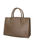 Lodovica Borsa a mano da donna Vera pelle 06544-FANGO SCURO Chiara Ferretti
