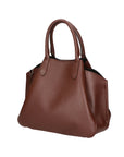 Vincenza Borsa a mano da donna Vera pelle 06898-D223 cioccolato Chiara Ferretti