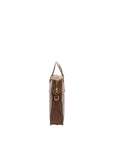 Borsa a mano unisex in vera pelle Made in Italy 4410-TESTA DI MORO Alessia Firenze