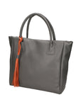 Verdiana Borsa a mano da donna Vera Pelle 06505-D27 GRIGIO SCURO Chiara Ferretti