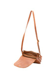 Borsa a tracolla da donna 100% vera pelle 4582-MIELE Alessia Firenze