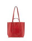 Borsa a spalla unisex in vera pelle Made in Italy 4610-ROSSO Alessia Firenze