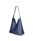 Lucetta Borsa a spalla da donna Vera pelle 04513-BLU JEANS D24 Chiara Ferretti