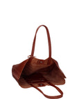 Borsa a Mano in 100% Cow Leather Rubino