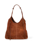 Borsa a Spalla in Vera Pelle Cuoio Scuro Chiara Ferretti