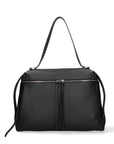 Borsa a Mano in Vera Pelle Nero Chiara Ferretti