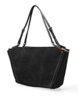 Borsa a Spalla in Vera Pelle Nero