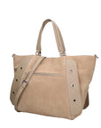 Borsa a Mano in Vera Pelle Cappuccino