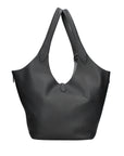 Borsa a Mano in Vera Pelle Nero