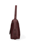 Borsa a Mano in Vera Pelle Bordeaux