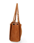 Borsa a Spalla in Vera Pelle Cuoio Scuro
