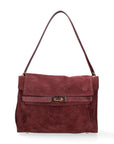 Borsa a Mano in Vera Pelle Bordeaux Chiara Ferretti