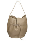 Borsa a Mano in Vera Pelle Cappuccino Chiara Ferretti