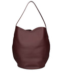 Borsa a Mano in Vera Pelle Bordeaux